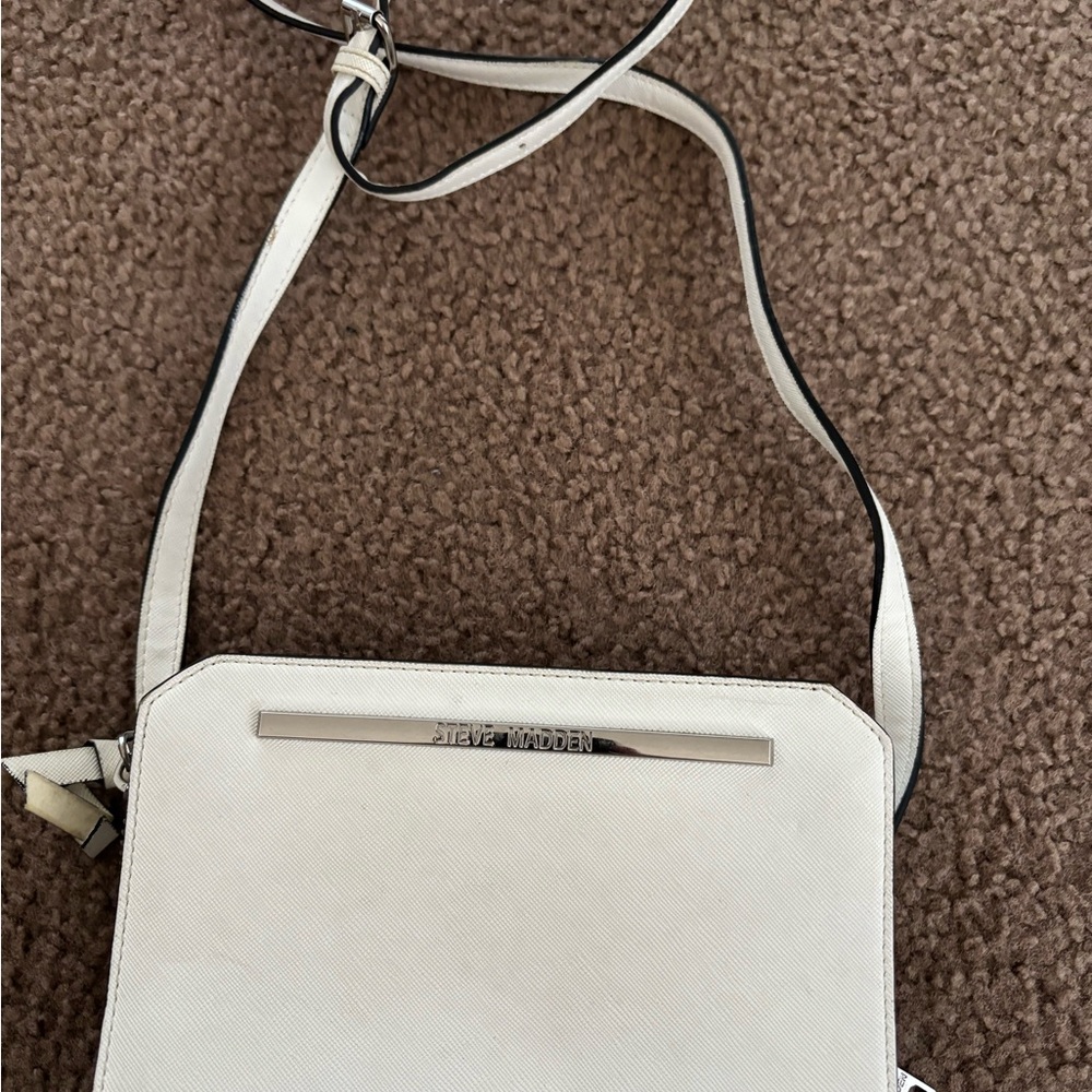 Steve Madden White Crossbody Bag